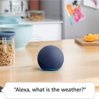 Amazon Echo Dot 5, with Alexa, Blue B09B93ZDG4