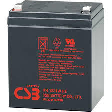 Baterie UPS CSB HR1221WF2, 12V 5Ah, 90 x 70 x 101.7 mm, Borne F2, Durata medie 3-5 ani, VRLA HR1221WF2